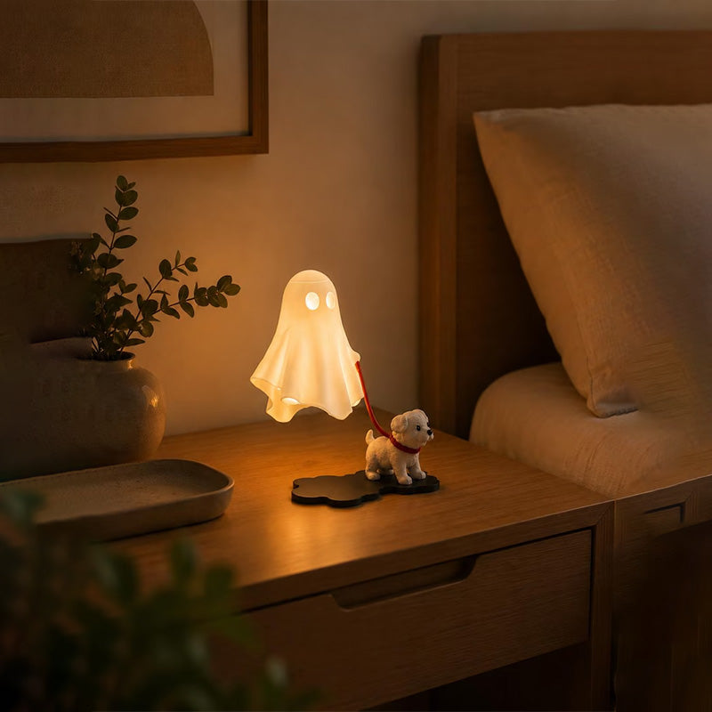 Halloween Ghost Dog Table Lamp