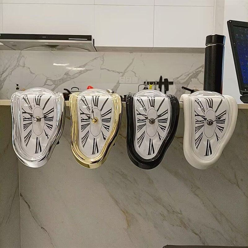 Melting and distorted decorative clock