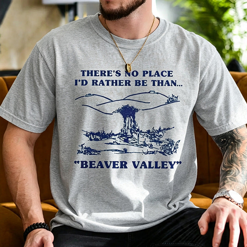 Humorous and quirky graphic short-sleeve sweatshirt