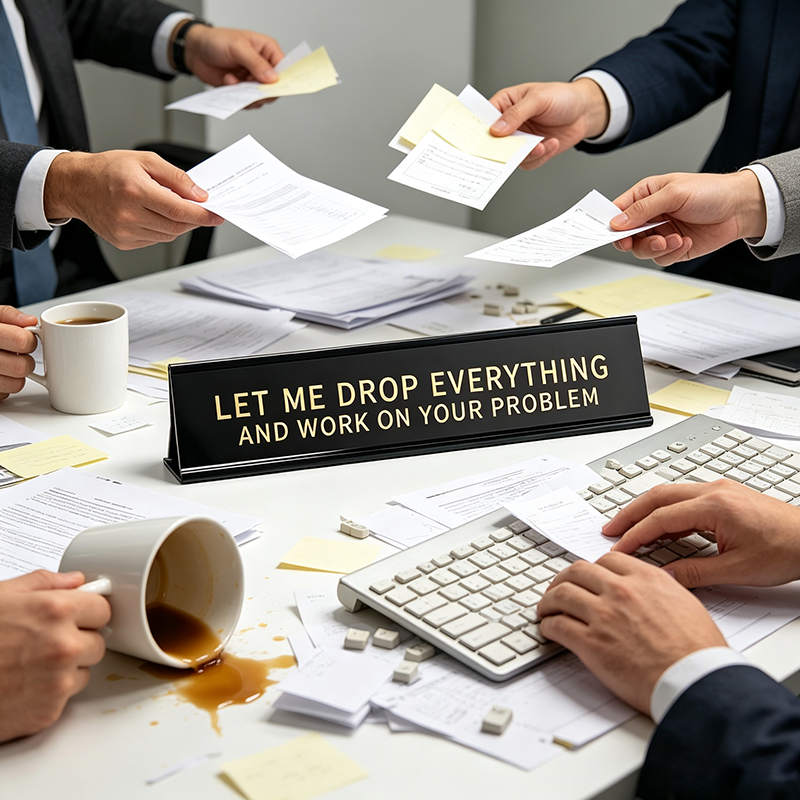 Fun Desktop Stand Sign
