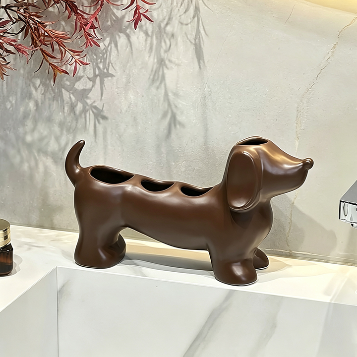 Creative Dachshund Toothbrush Holder
