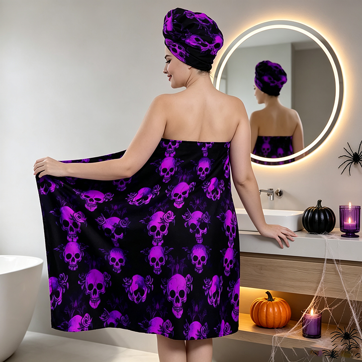 Halloween Skull Bath Towel
