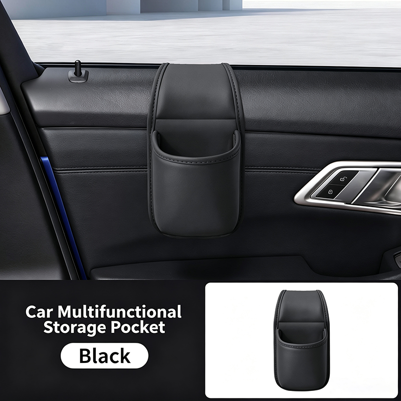 Leather Car Door Storage Pocket