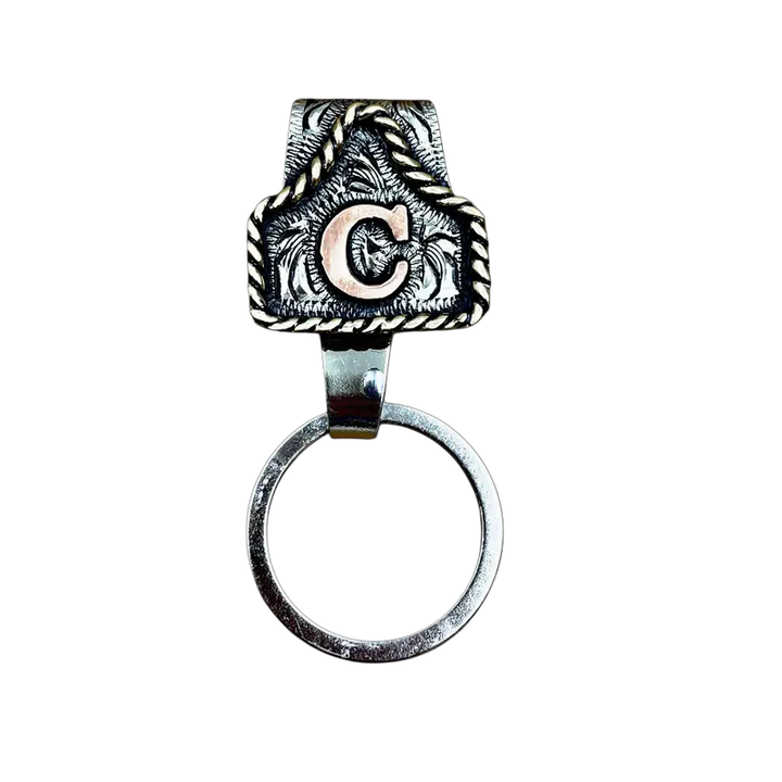 Handmade Cowhide Label Belt Keychain