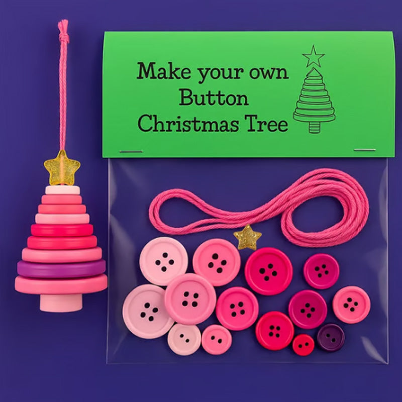 Christmas Button Ornament Kit