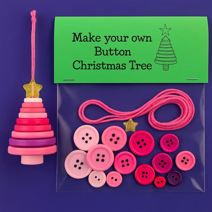 Christmas Button Ornament Kit