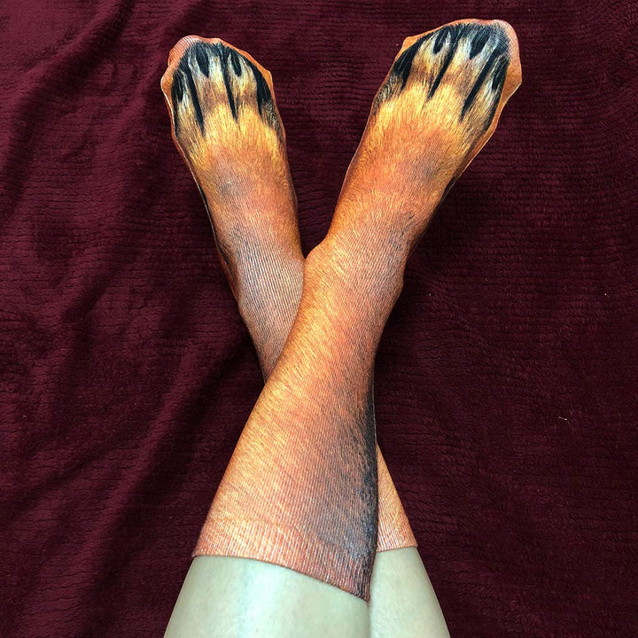 Animal paw print socks