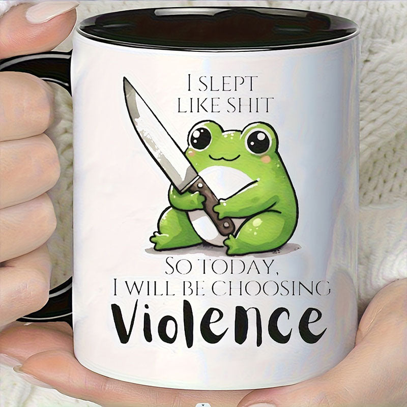 Cute Frog Ceramic Cup