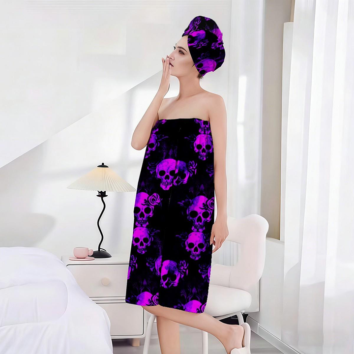 Halloween Skull Bath Towel
