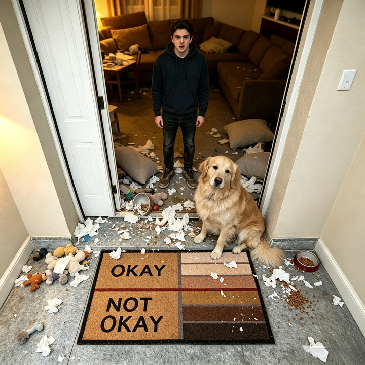OKAY or not, funny doormat
