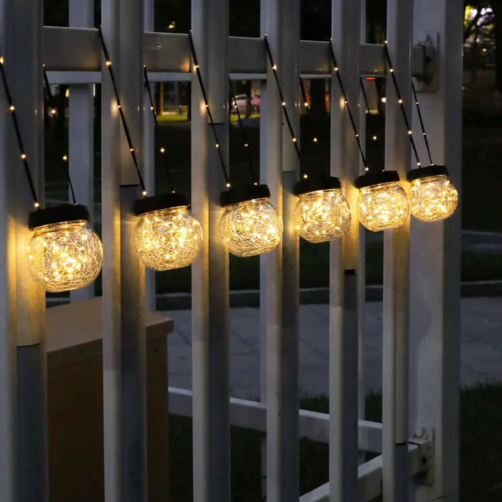 Solar-Powered Hanging Garden Lantern
