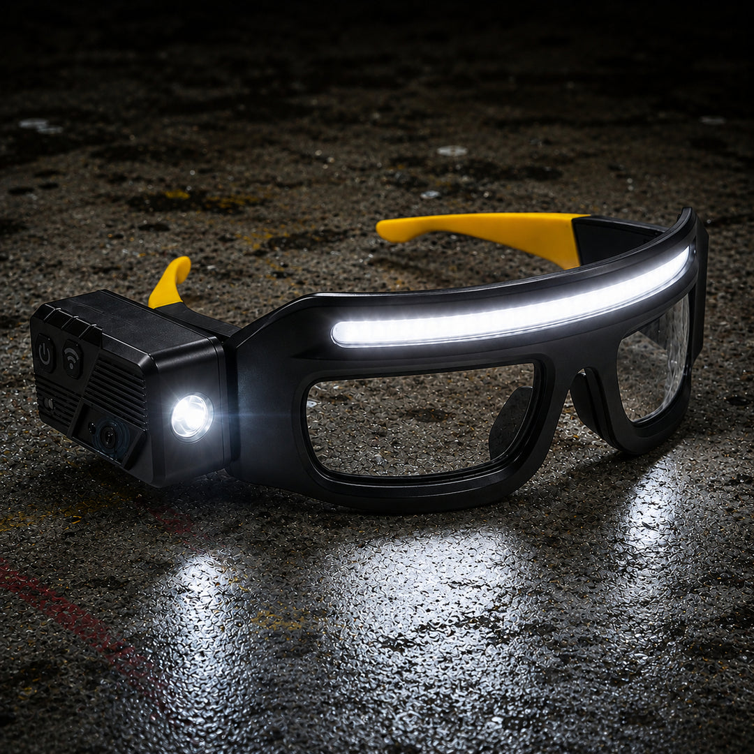 LED Glasses Headlamp Rechargeable Night Light