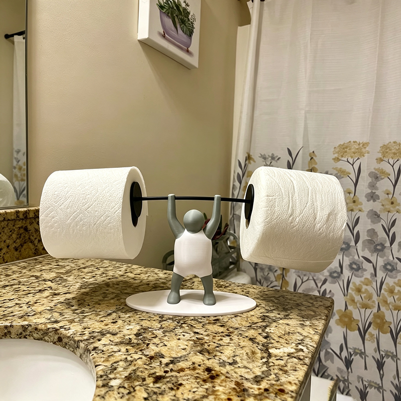 Weightlifter Toilet Paper Holder