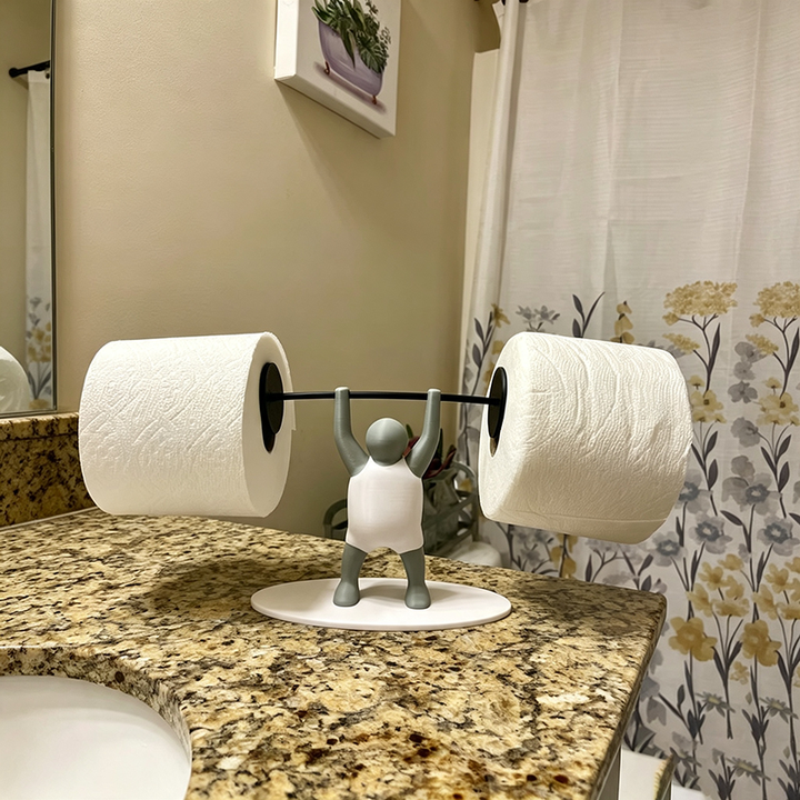 Weightlifter Toilet Paper Holder