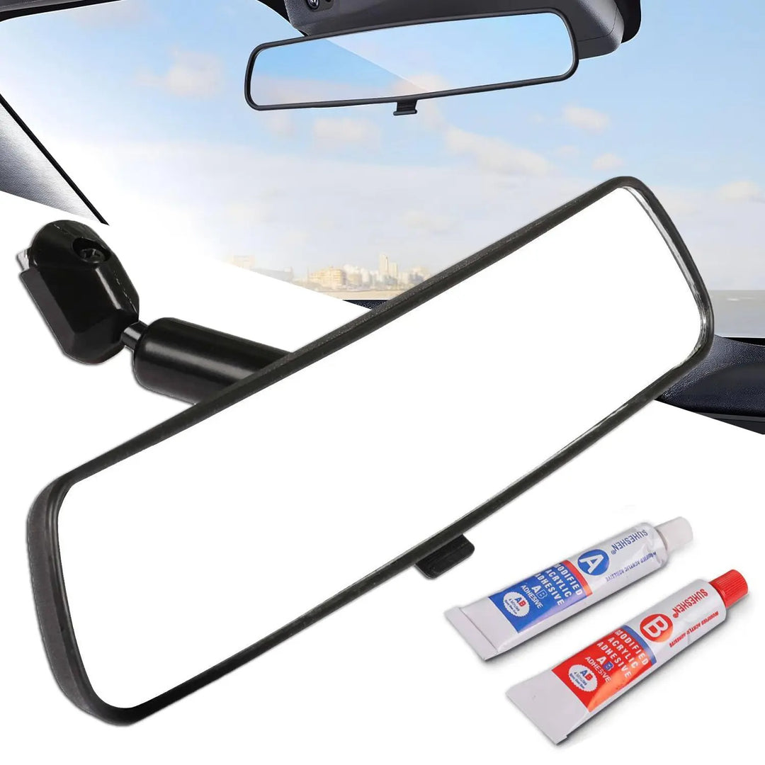 Universal 11.81-inch panoramic convex rearview mirror