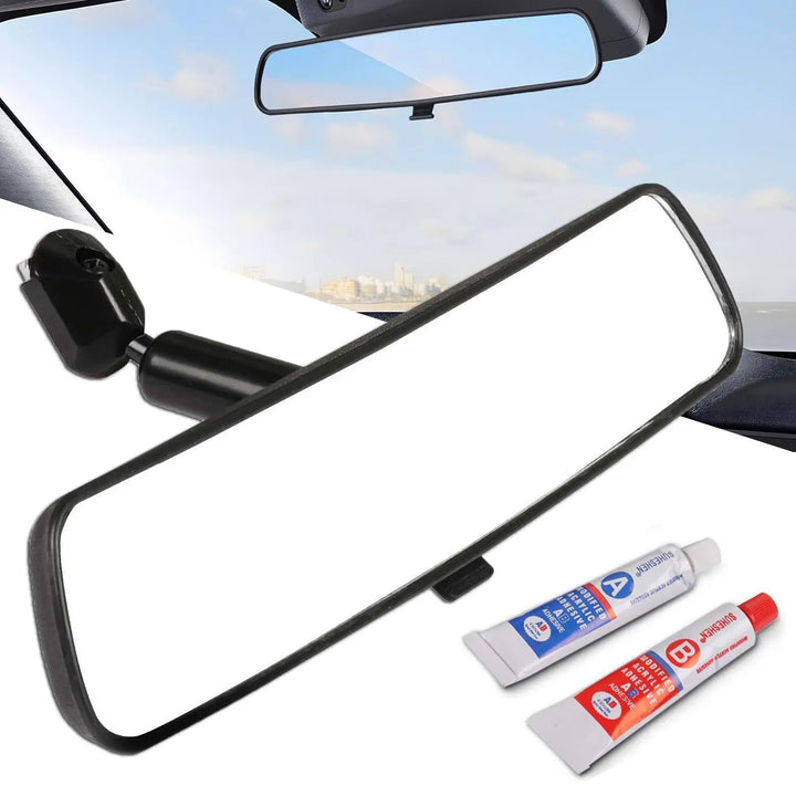 Universal 11.81-inch panoramic convex rearview mirror