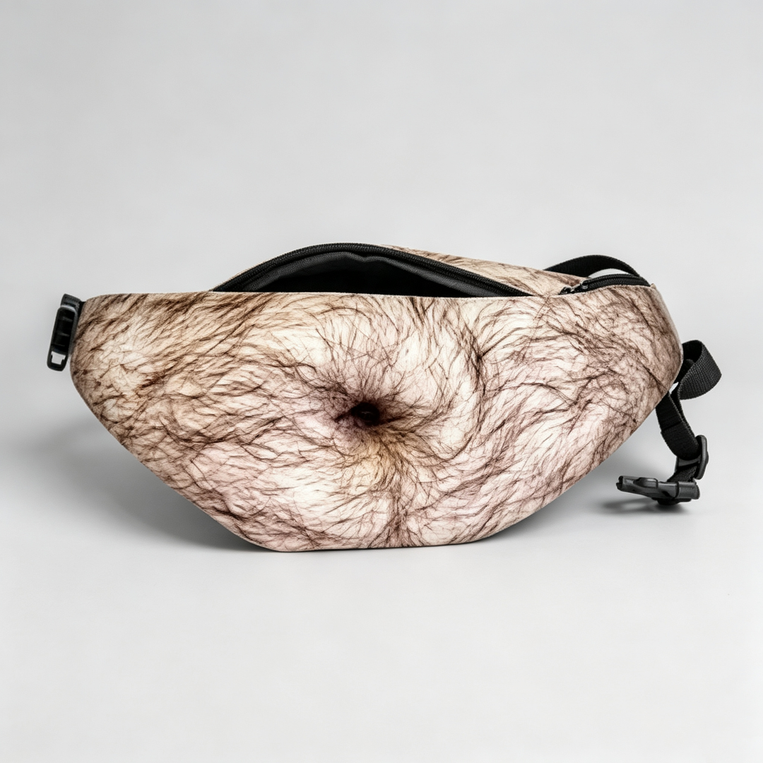 Realistic Fake Beer Belly Waist Bag
