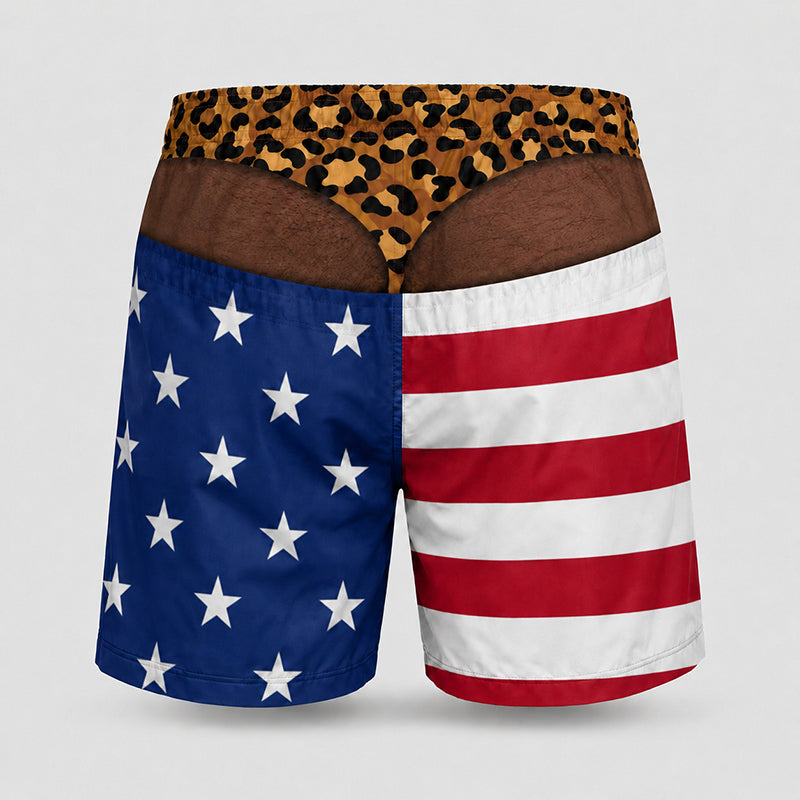 Loose-fit beach shorts with fun prints