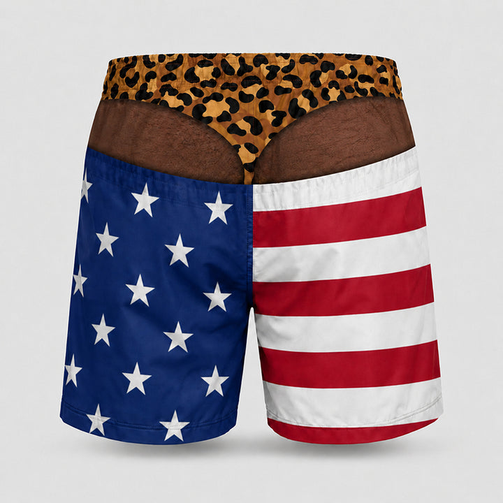 Loose-fit beach shorts with fun prints