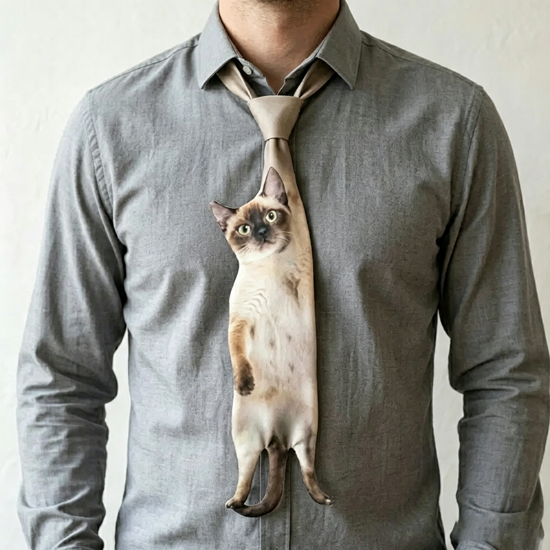 Animal-print shirt paired with a men&