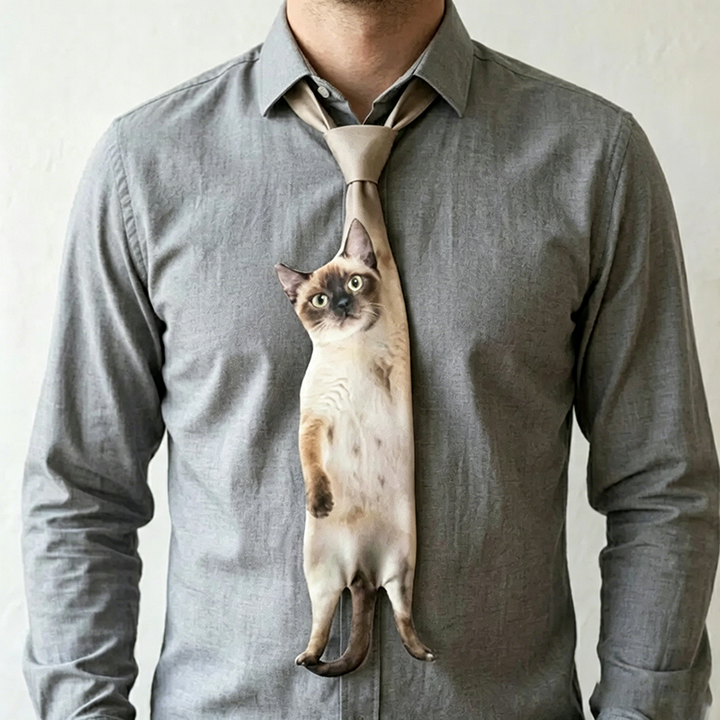 Animal-print shirt paired with a men&
