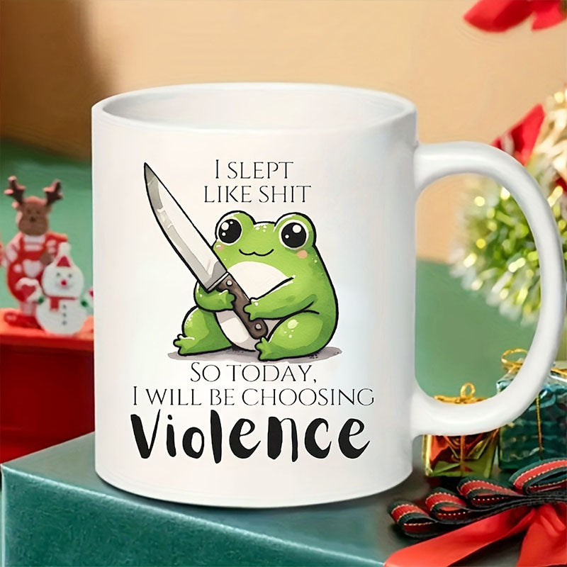 Cute Frog Ceramic Cup