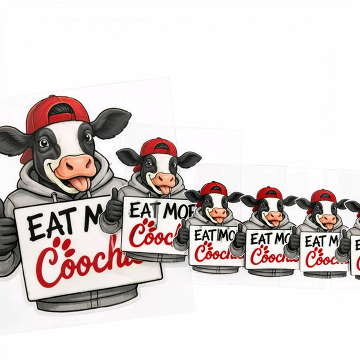 Funny Cow UV Sticker