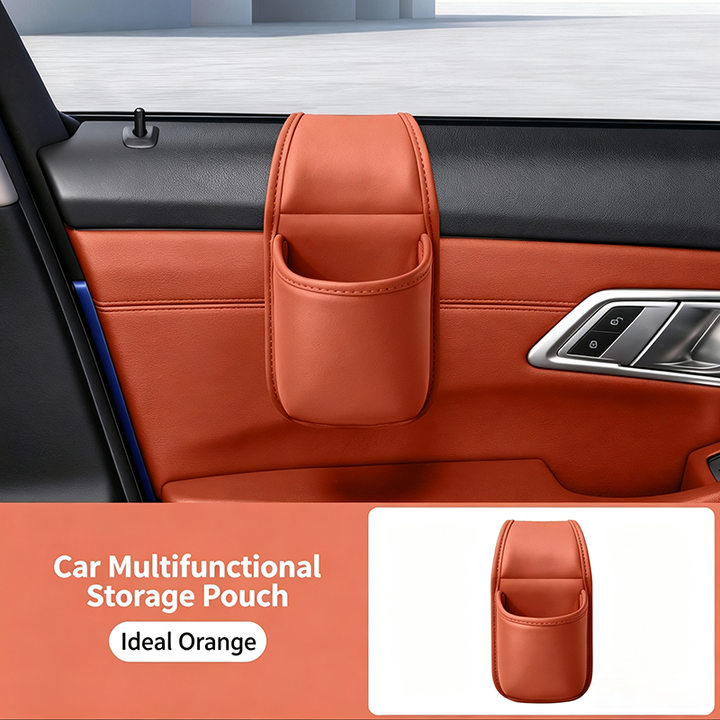 Leather Car Door Storage Pocket
