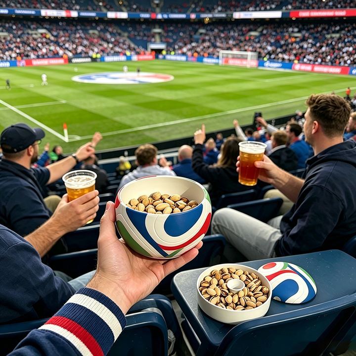 Soccer-Shaped Double-Layer Nut Bowl