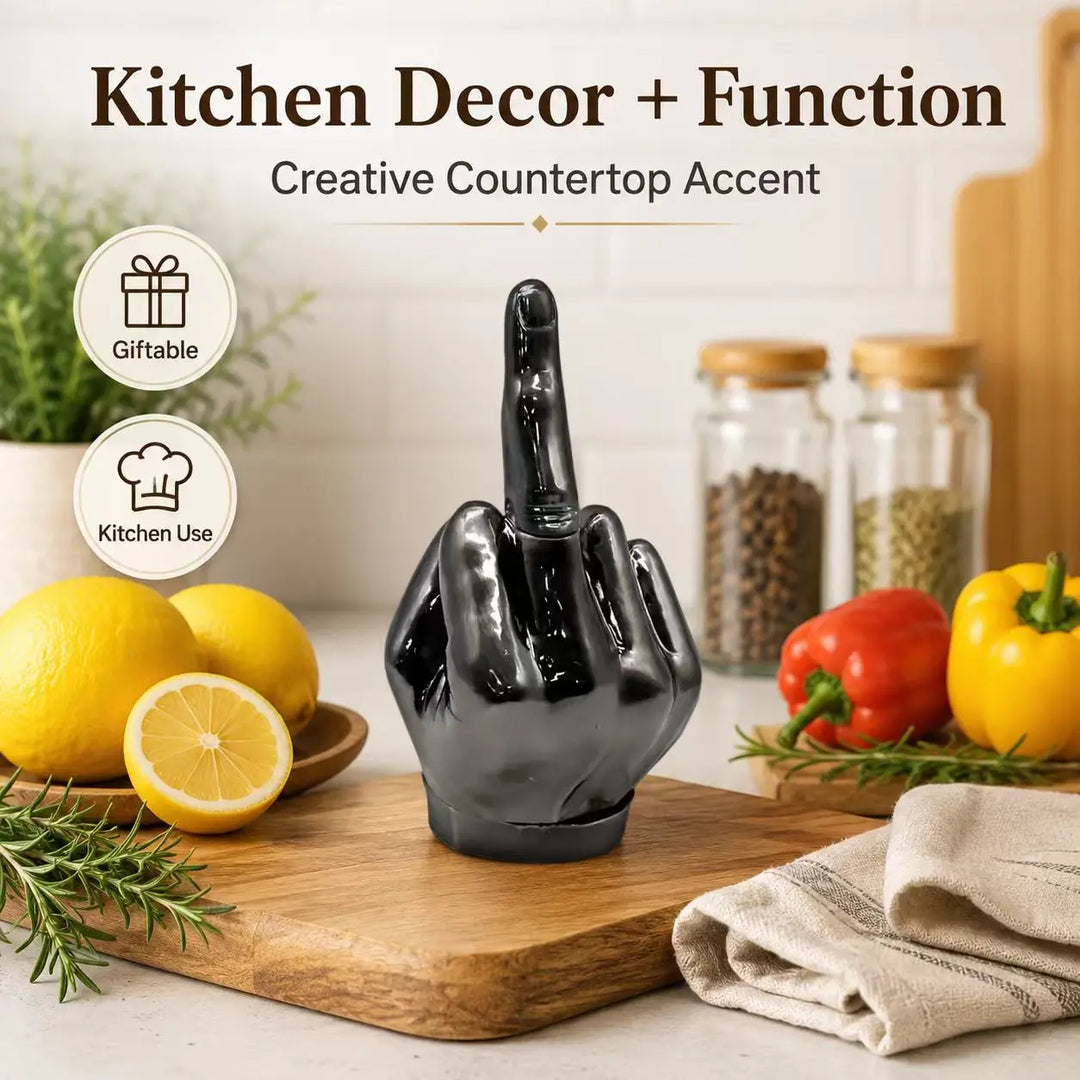 Funny Middle‑Finger Hand‑Shaped Grinder