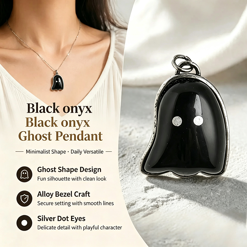 Cute Ghost Pendant Necklace