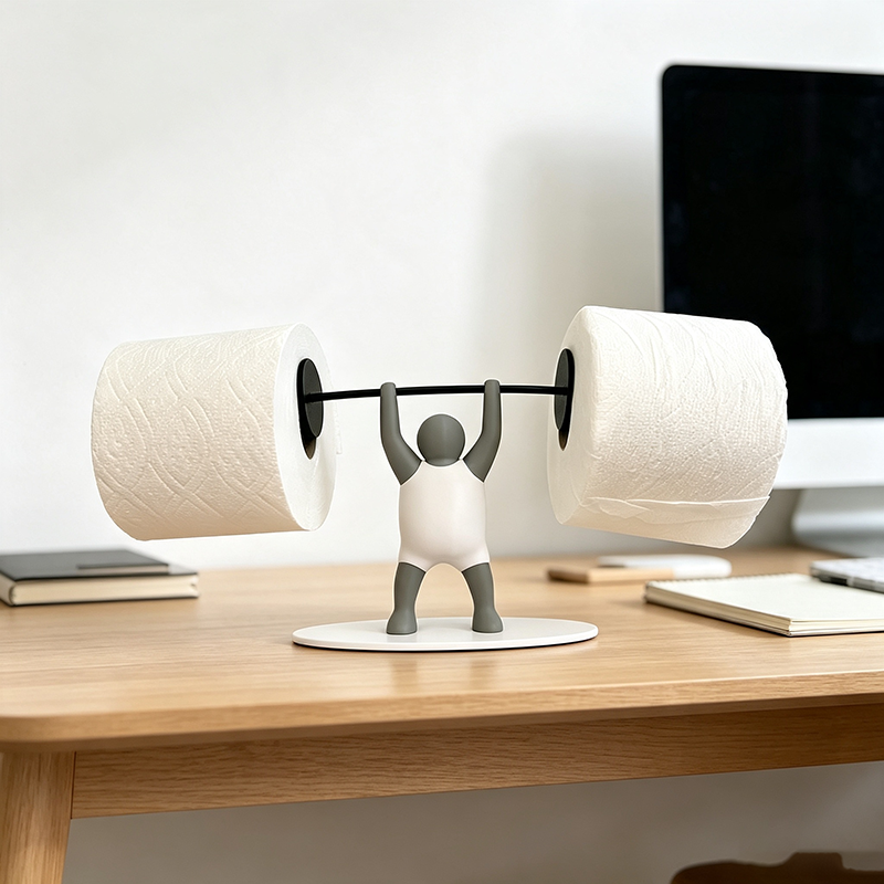 Weightlifter Toilet Paper Holder
