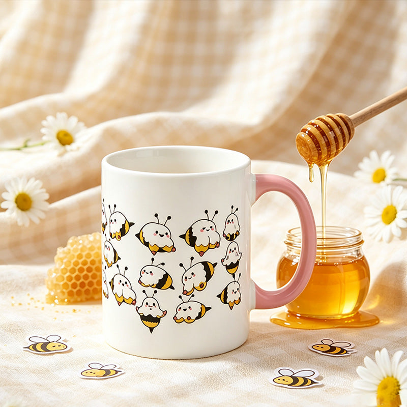 Fun Bee-Patterned Mug