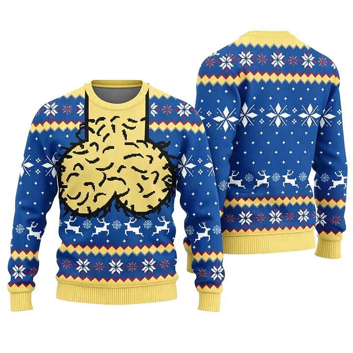 Oversized Crewneck Sweatshirt with Fun Print