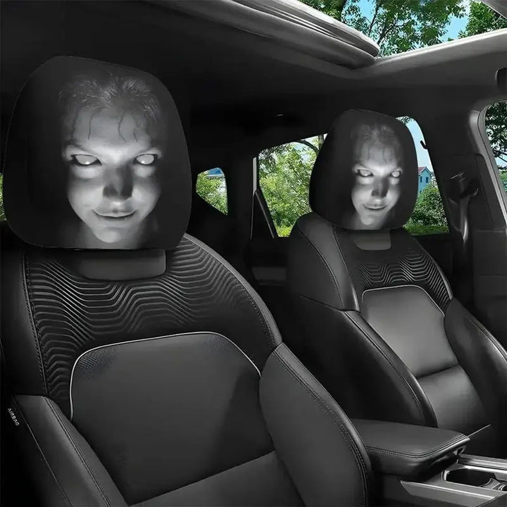 Halloween Horror-Themed Car Headrest Cover