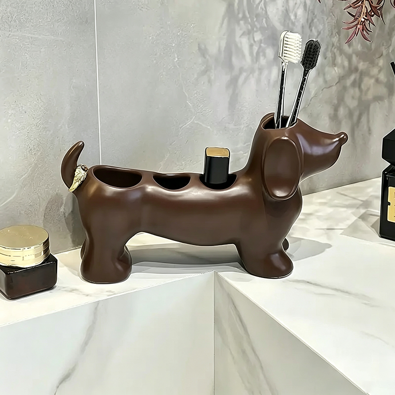 Creative Dachshund Toothbrush Holder