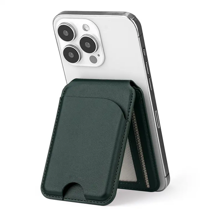 Magnetic card holder stand