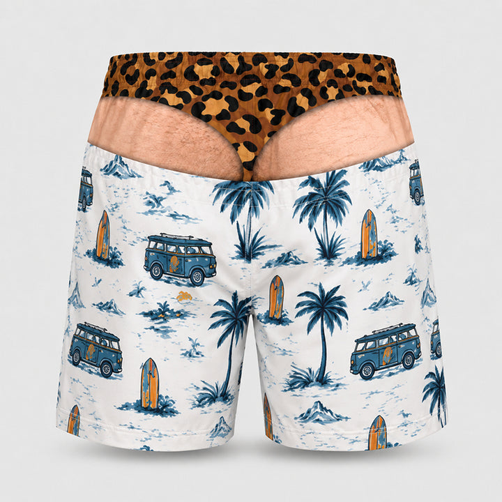 Loose-fit beach shorts with fun prints