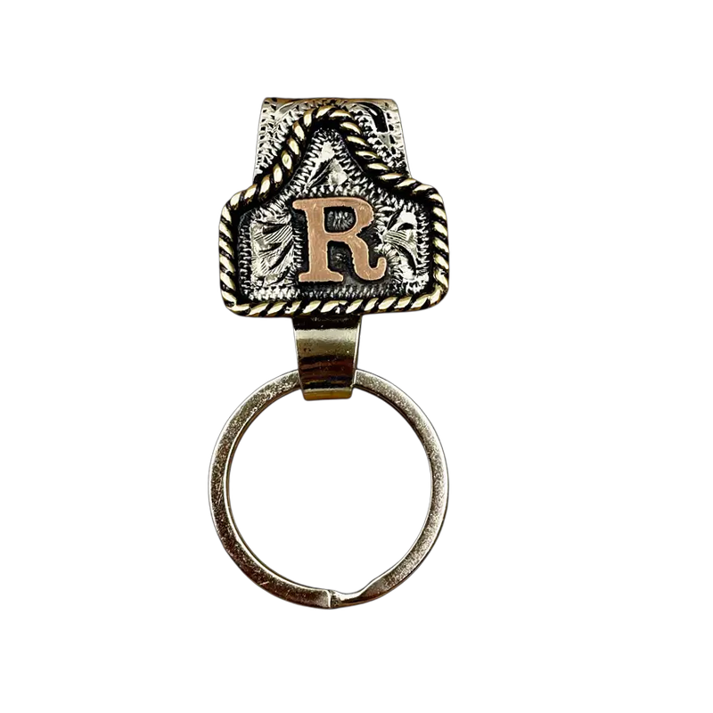 Handmade Cowhide Label Belt Keychain