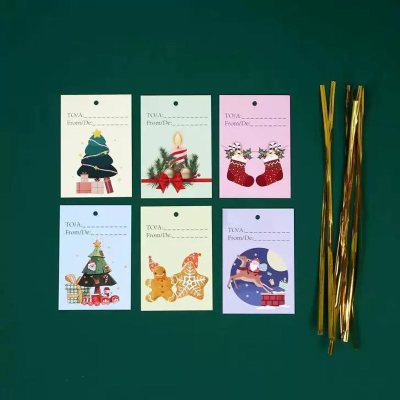 Christmas drawstring gift bag