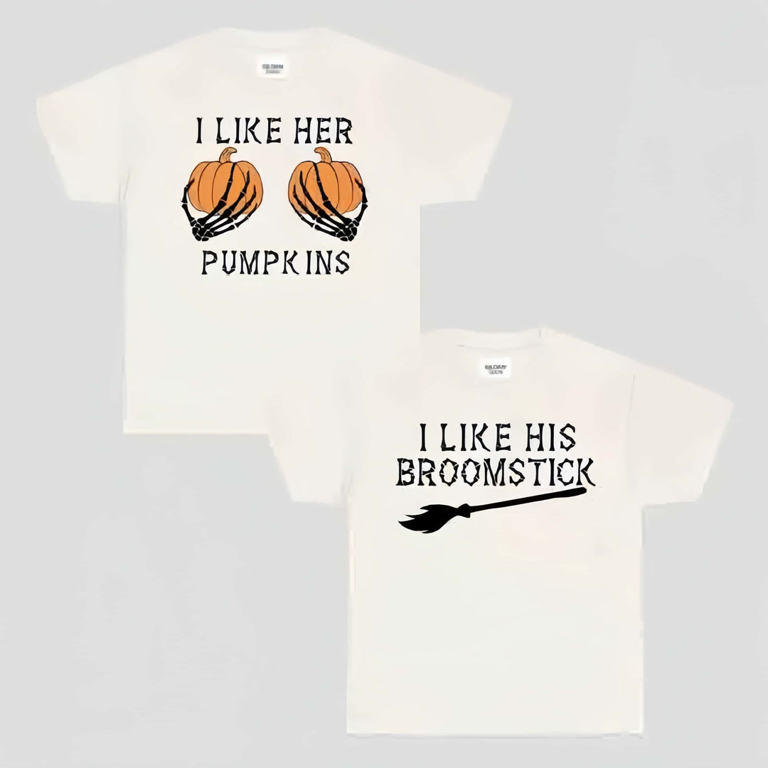 Funny Halloween Couple T-shirt