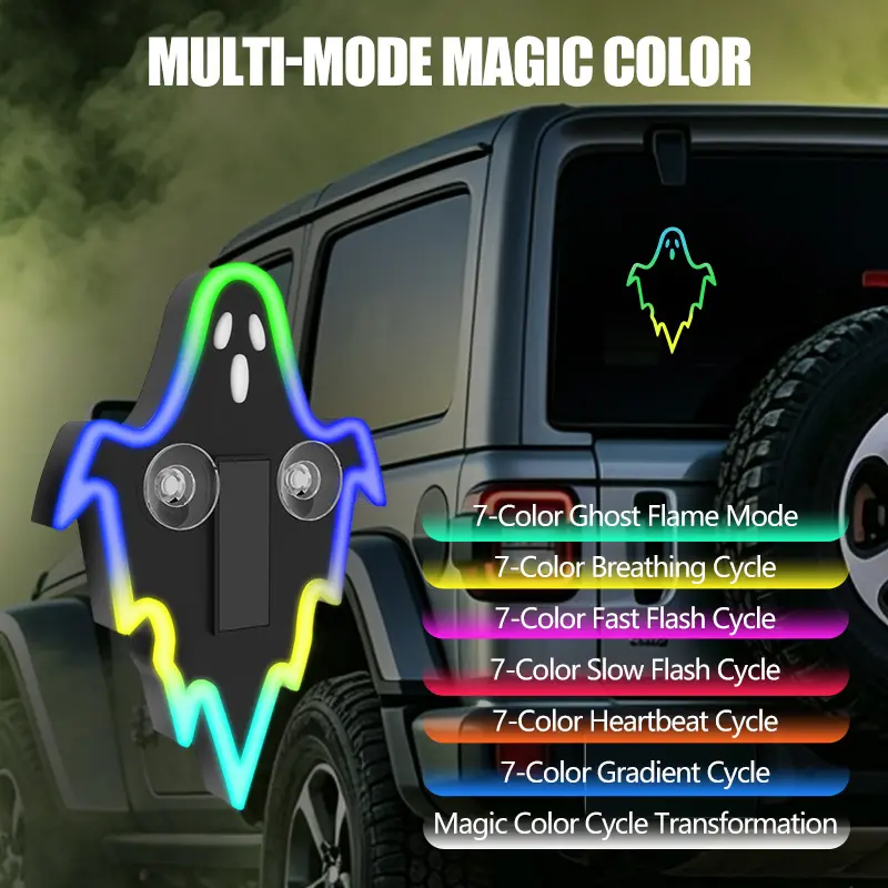 Solar-Powered Car Ghost Ambient Light