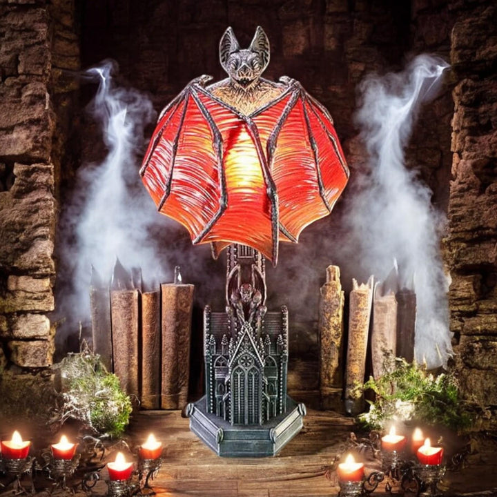 Gothic Bat Lamp Shadow Wing Table Lamp Nemesis Now Fantasy Vampire Decor