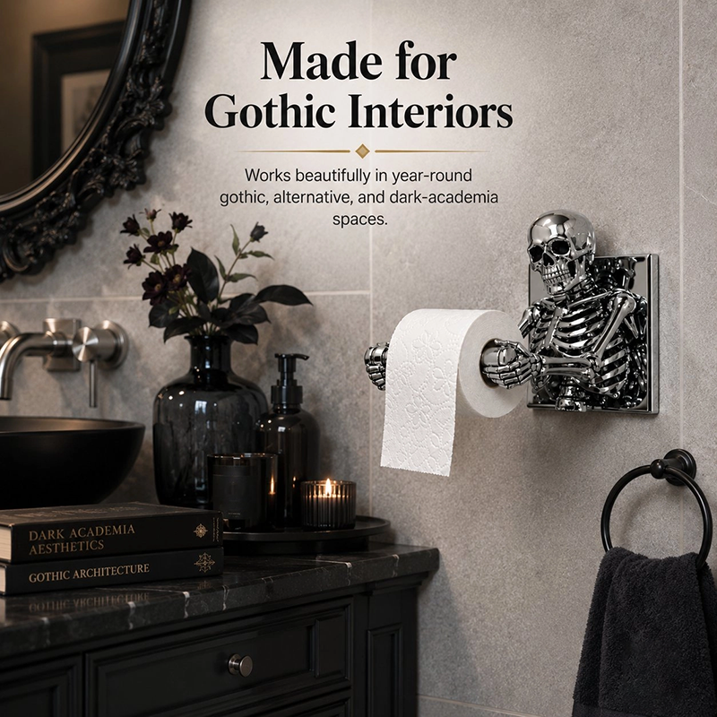 Skull Toilet Paper Holder