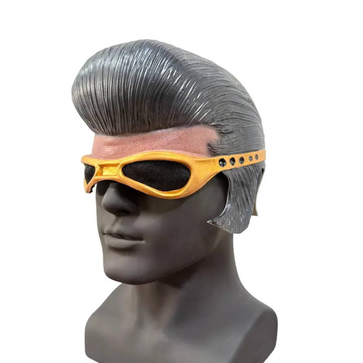 Retro Elvis-style half-face mask