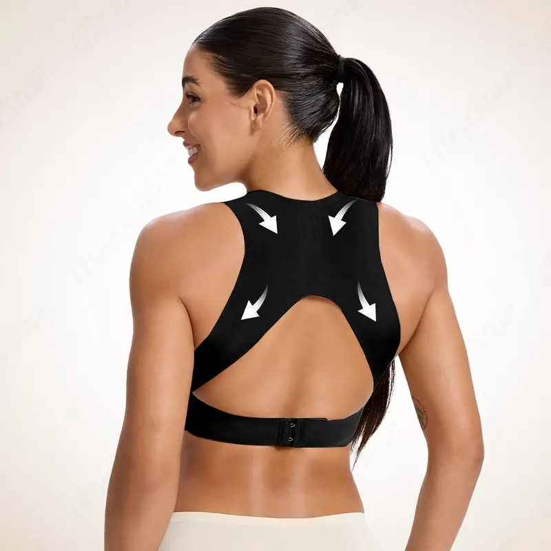 Adjustable, seamless, push-up, anti-sagging, posture-correcting sports bra