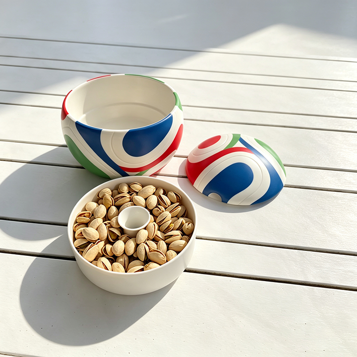 Soccer-Shaped Double-Layer Nut Bowl