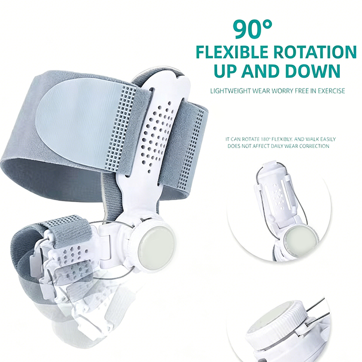 Multi-angle dial-adjustment bunion orthosis