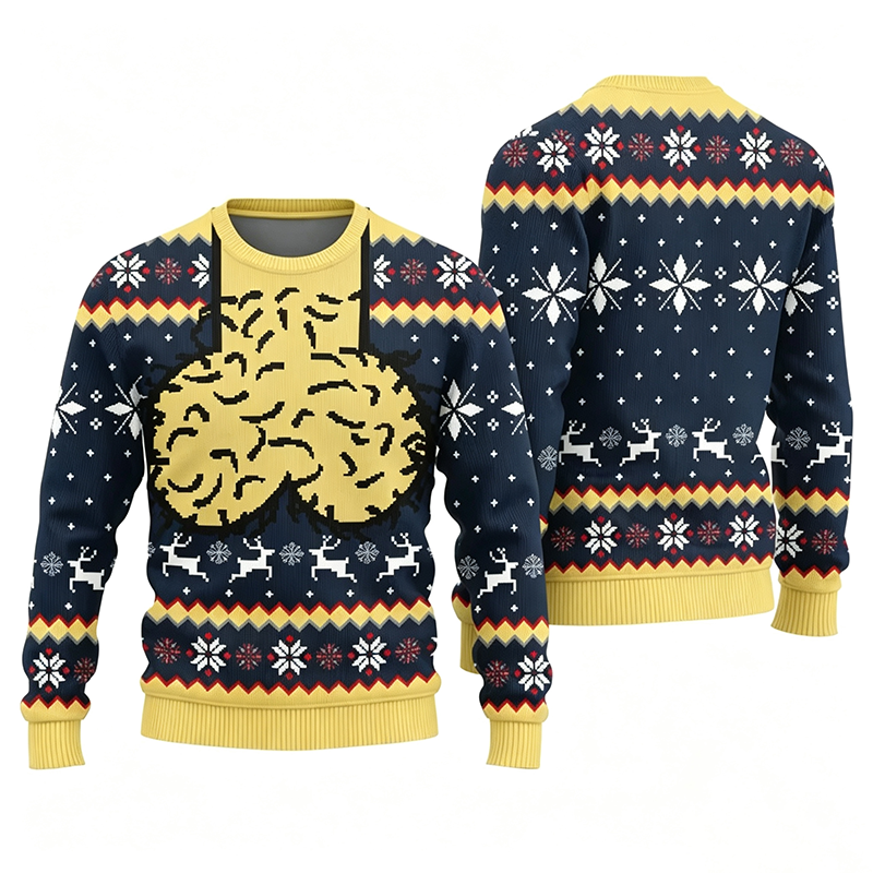 Oversized Crewneck Sweatshirt with Fun Print
