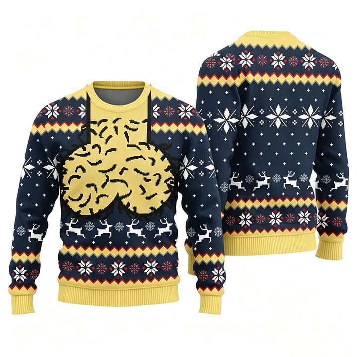 Oversized Crewneck Sweatshirt with Fun Print